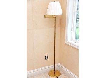 Pair Of Brass Cantilever Floor Lamps