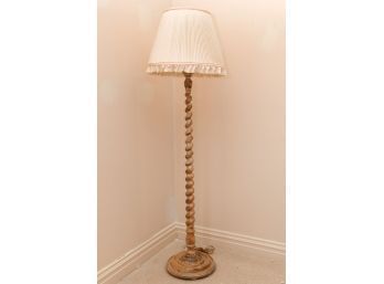 Barley Twist Floor Lamp With Speckle Painted Finish