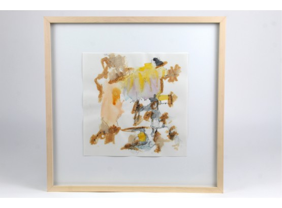 'Untitled' Framed Watercolor By Lance Goldsmith