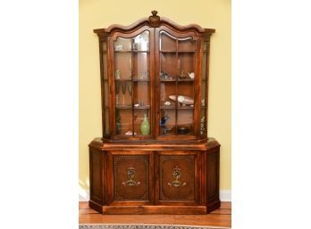 Beveled Glass Coat Of Arms Display Case