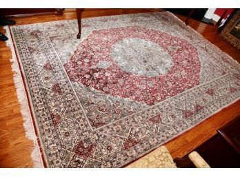 Amazing 100 Percent Silk Persian Tabriz Rug Paid $25,000