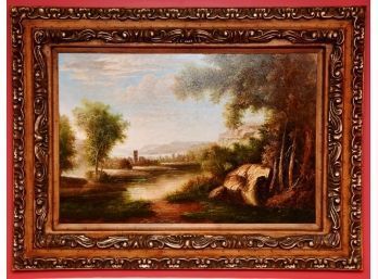 Framed Landscape Painting Signed G. Cotner