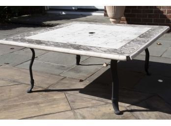 Stone Top Outdoor Coffee Table
