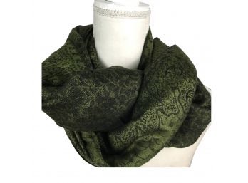 Green Shawl With Fringes