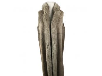 Gorgeous Long Fur Vest Coat