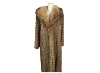 Woman's Fur Convertible Coat Jacket