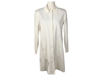 Jones New York White Raincoat Size L