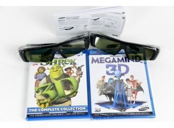 Samsung 3D Active Glasses With Two 3D Blu Ray Discs