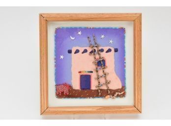 Pueblo At Night Framed Art