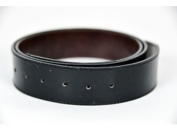 Genuine Black Leather Belt - 36' - No Buckle