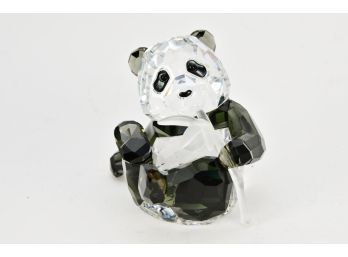 Swarovski Panda Bear With Original Box - Orig Retail $180