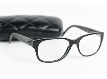 Chanel Black/grey Prescription Eyeglasses