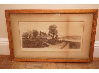 Framed Print Of Wakefield Birth Place Of George Washington
