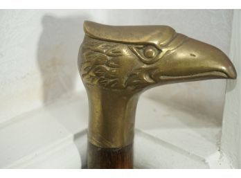 A Brass Eagle Handle Walking Stick