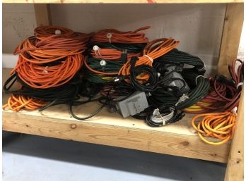 Large Assortment Of Extension Cords