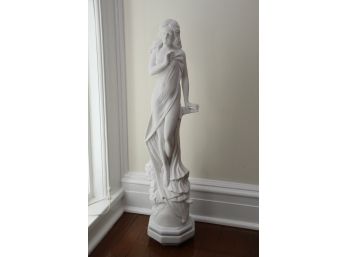 Greek Goddess Marble Statue 31 Inches Tall