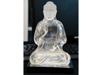 Lucite Buddha Sculpture