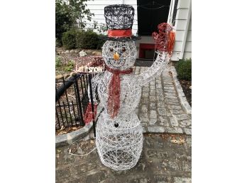 Decorative Outdoor Wire Snowman Christmas Decor