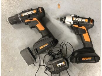 Worx 2 Drills With Charger