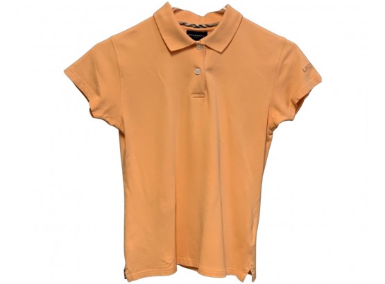 Burberry Short Sleeve Peach Polo Shirt Size XS