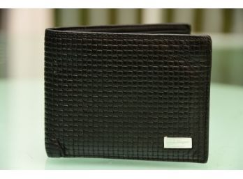 Salvatore Ferragamo Black Leather Mens Wallet
