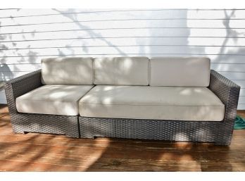 All Weather Outdoor 2 Piece Sofa With Cushions
