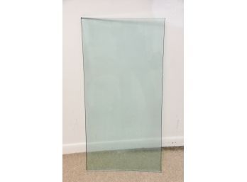 3/4 Inch Beveled Edge Glass Top 20 X 40 1/4