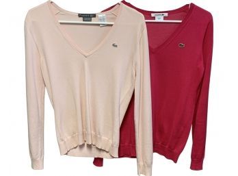 Lacoste V Neck Sweaters Size 36