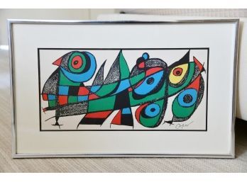 Joan Miro Plate Signed MoMa Framed Print