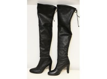 Stuart Weitzman  Over The Knee Stretch Leather Highland Boots Size 8
