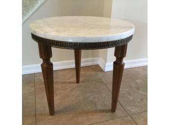 Three Leg Side Table With Stone Top