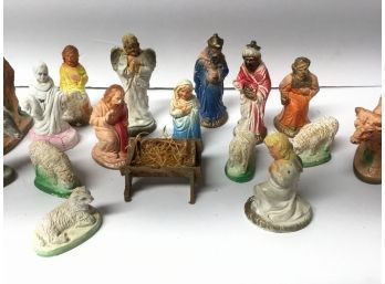 Antique Christmas Nativity Set