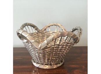 Pretty Metal Weaved Basket