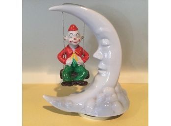 Musical Man In The Moon With Swinging Clown