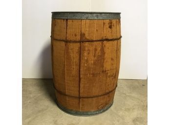Open Wooden Barrel