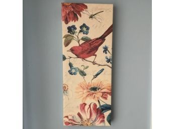 Painted Stretched Canvas Bird Artwork