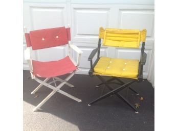 Directors Look Chairs Red & Yellow