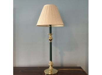 Green & Gold Table Lamp With Shade
