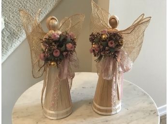 Pair Of Straw Angels