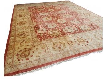 Vintage Hand Knotted Oriental Carpet