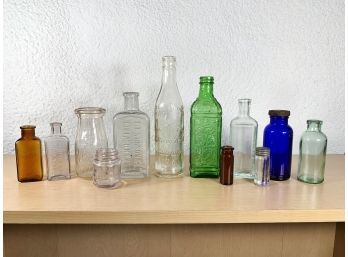 Vintage Glass Bottle Collection