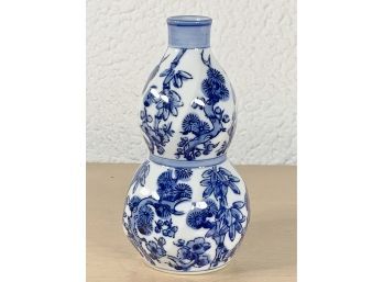 Blue And White Asian Ceramic Vase