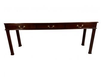 A Council Furniture Banded Mahogany Console Table I'