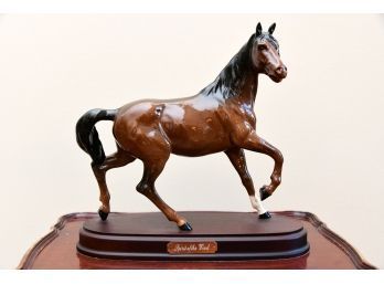 Spirit Of The Wind On Wood Base By Royal Doulton