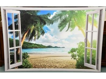 Looking Out The Window In Serenity Canvas Art