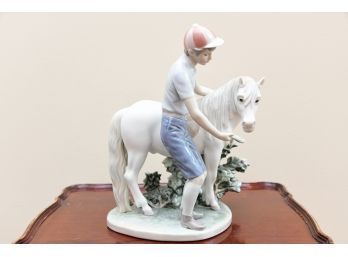 A Boy And His Pony Lladro 1460