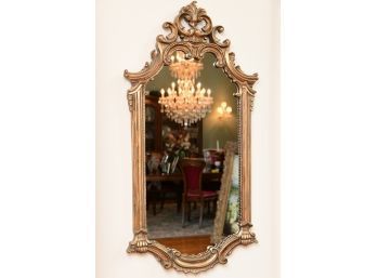 Ornamental Victorian Style Gilt Wood Wall Mirror