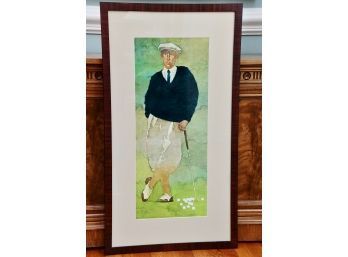 The Golfer By Bart Forbes Vintage Golfer Framed Pring