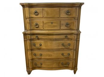 Vintage Baroque Style Walnut Highboy Chest Of Drawers By John Cameron