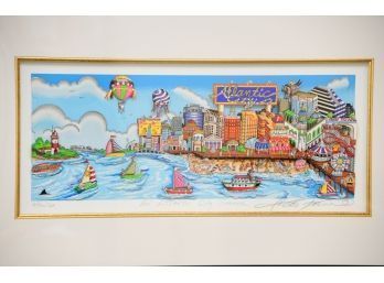Charles Fazzino An Atlantic City Summer Signed And Numbered